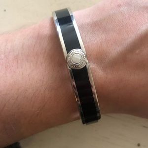 Coach Black and silver bangle